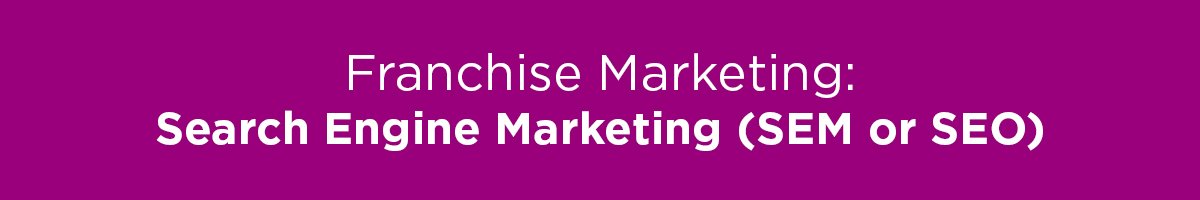 SEO for franchises